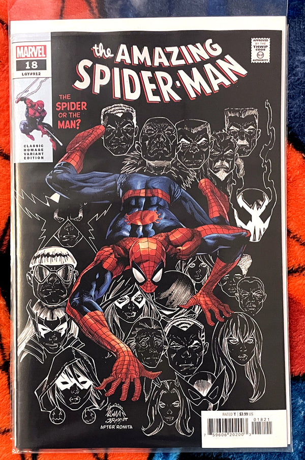 The Amazing Spiderman #18 Ryan Stegman Classic Hommage Variante 2023 NM