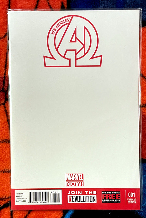 Marvel NOW! New AVENGERS #1 Blank Convention Sketch Variant 1st Printing NM