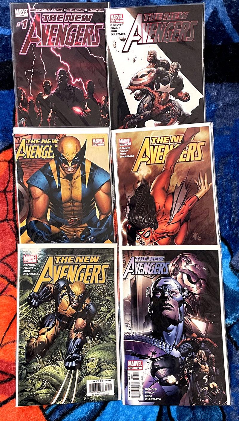 The New Avengers #1-6 NM /#1 Director's Cut-NM