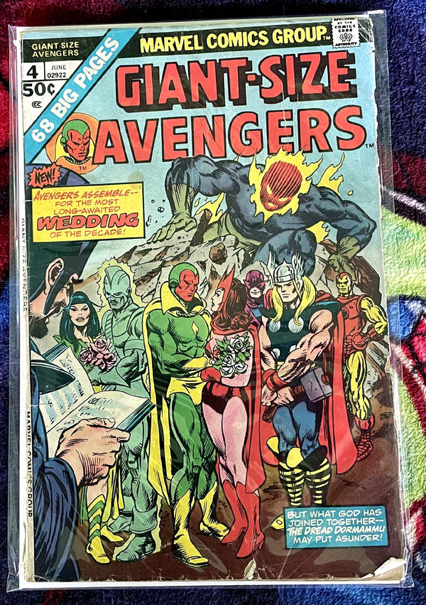 Giant Size Avengers Annual #4-Scarlet Witch/Vision wedding G-VG