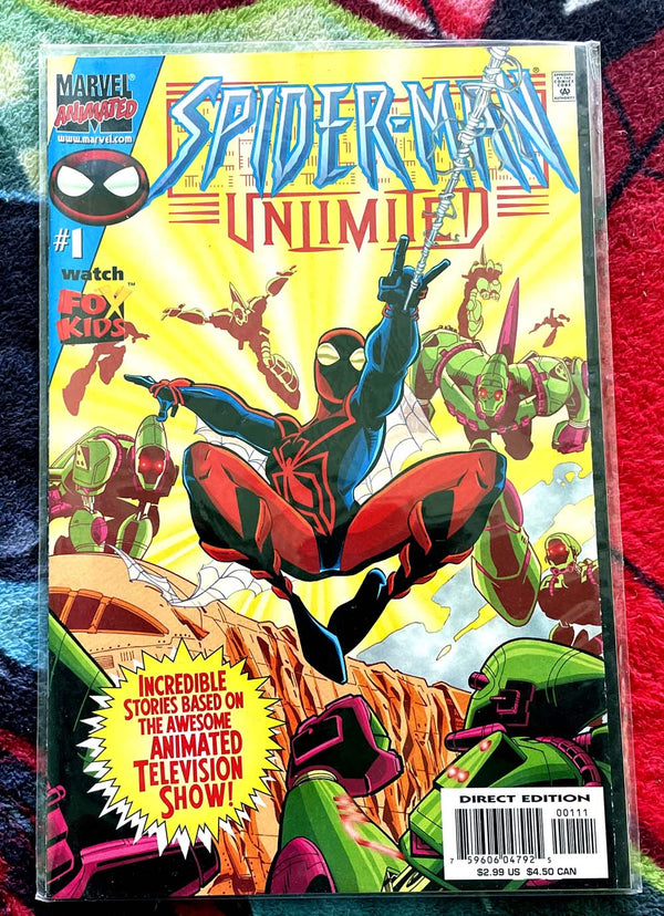 SPIDER-MAN UNLIMITED  #1-5 Fox Kids Animated TV Show NM Lot