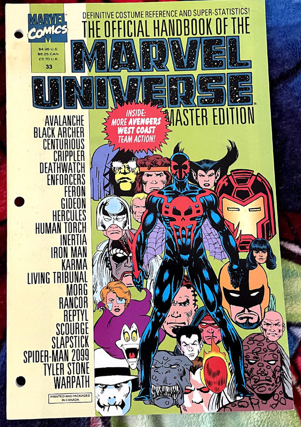 Marvel Modern Age- Official Handbook of the Marvel Universe #33 VF