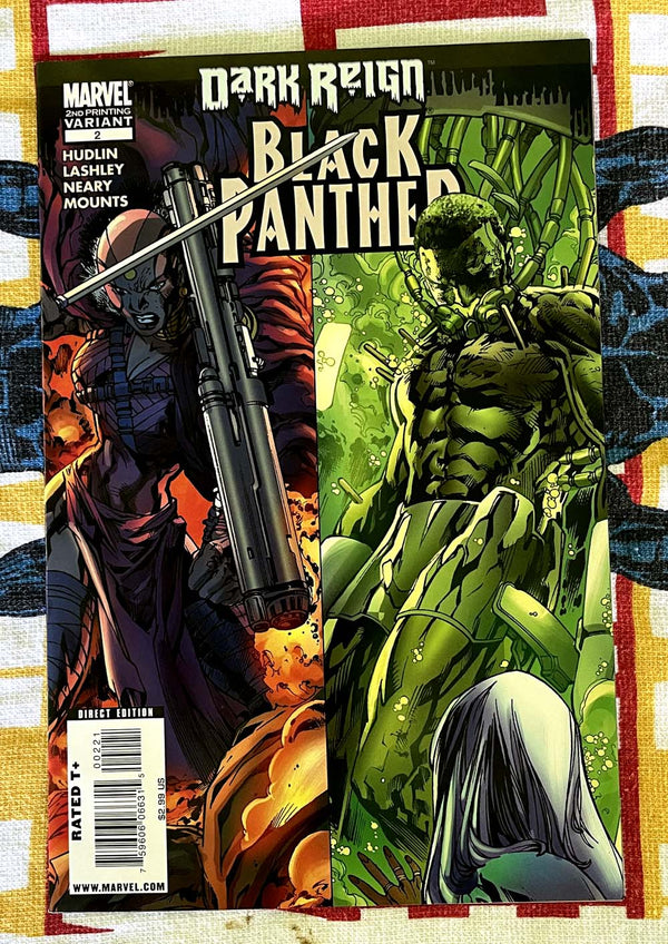 Black Panther #2 Deuxième variante d'impression Dark Reign NM