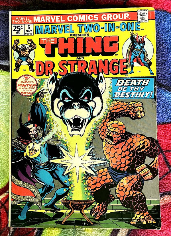 Marvel Two in One #6-The Thing & Dr. Strange F-VF