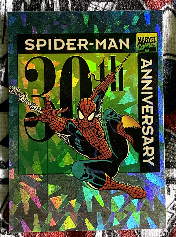 Spider-Man 30th Anniversary Prism Card  P9  VF