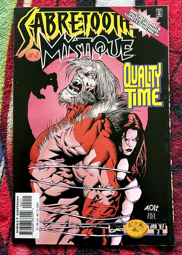 Sabertooth and Mystique #2 VF Quality Time