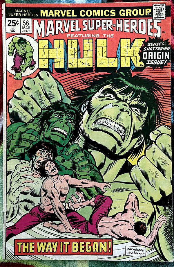Avengers Family-Marvel Super Heroes #56 Origin of the Hulk VG-F
