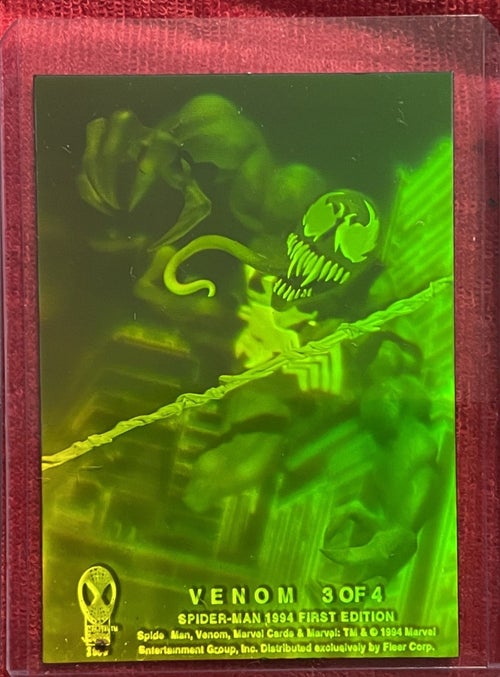 1994 Fleer First Edition Spider Man Card Hologram