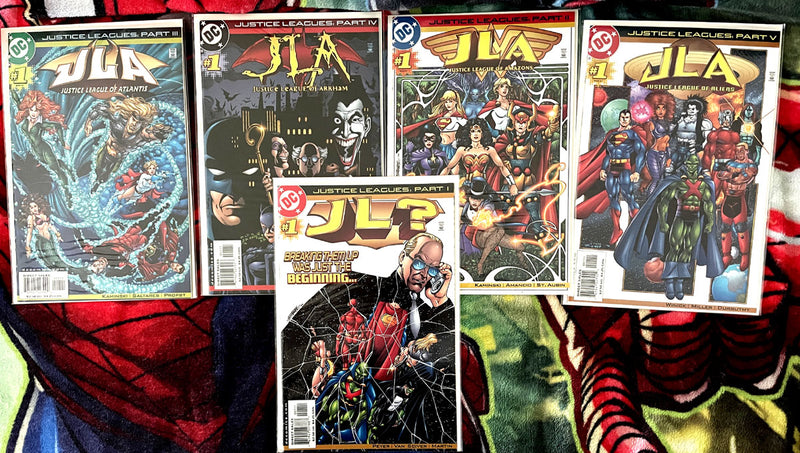DC Universe -JLA- Justice Leagues 1-5 full run complete VF-NM