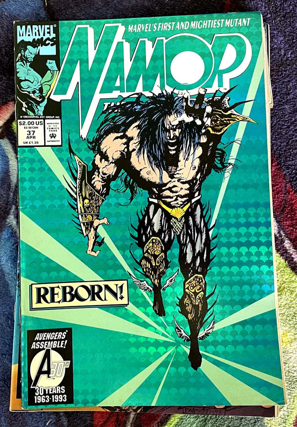 Namor The Sub-Mariner Lot-36-#40 -37, Holografix Foil Cover VF-NM