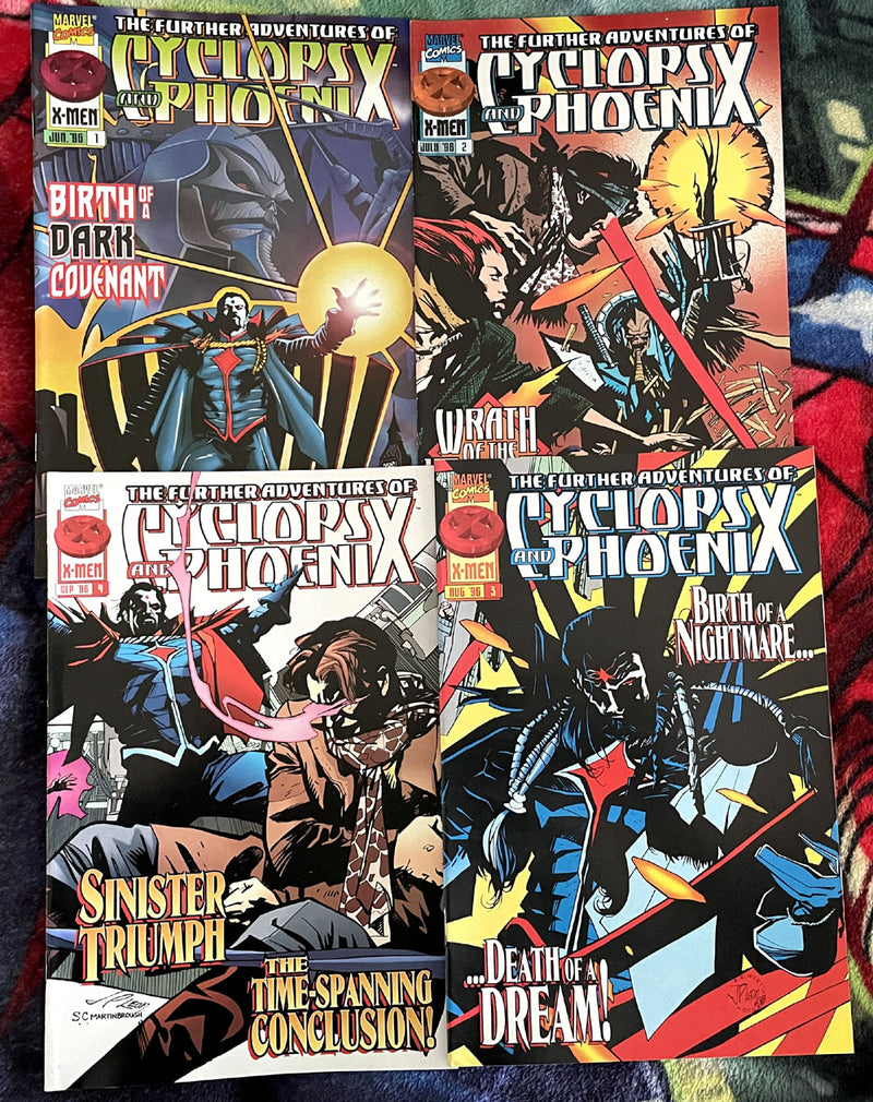The  Further Adventures of Cyclops and Phoenix  4 part mini series full run complete VF