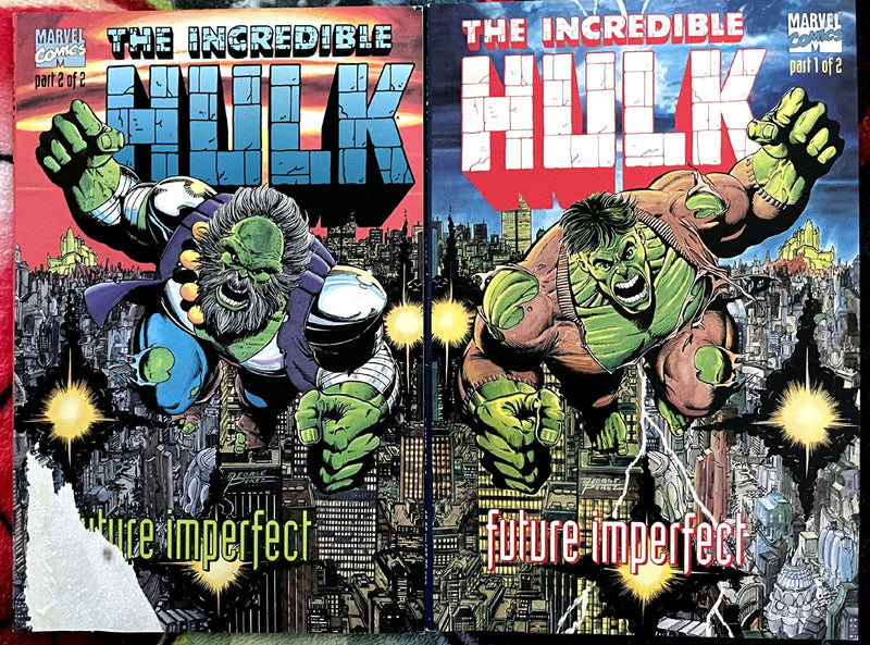 Marvel Modern Age- Hulk  Future Imperfect Books one and two F-VF  Trade paperback