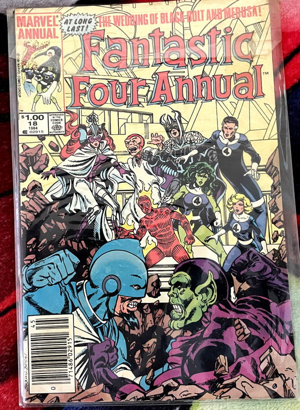 Fantastic Four-Annual #18-Wedding of Black Bolt and Medusa VF
