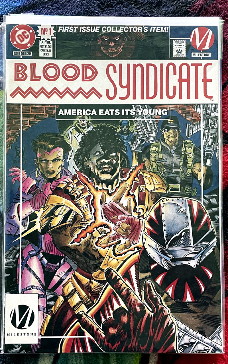 DC-Milestones-HARDWARE #1-Polybagged,Blood Syndicate #1, Xombi #1-NM