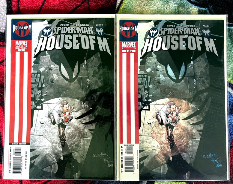 Spider-Man House of M  #1 - 5. sketch variant #1,variant #2 NM