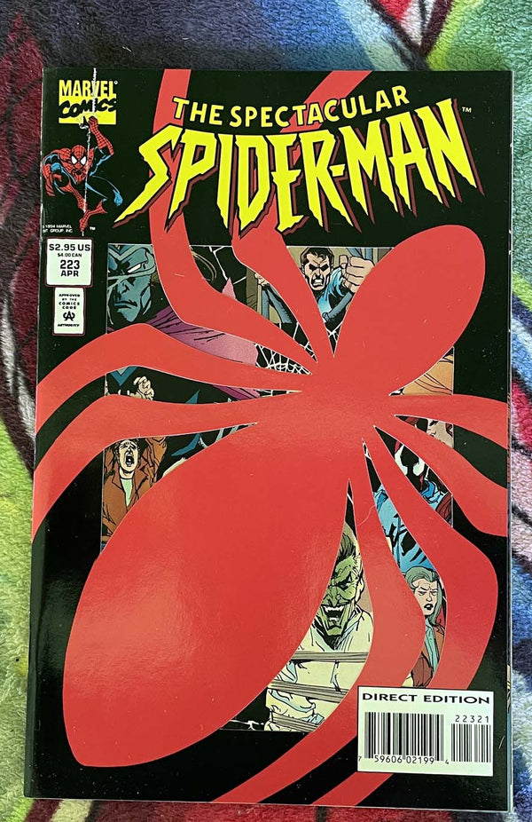 The Spectacular Spider-Man #223-DIE-CUT COVER  Variant  VF-NM