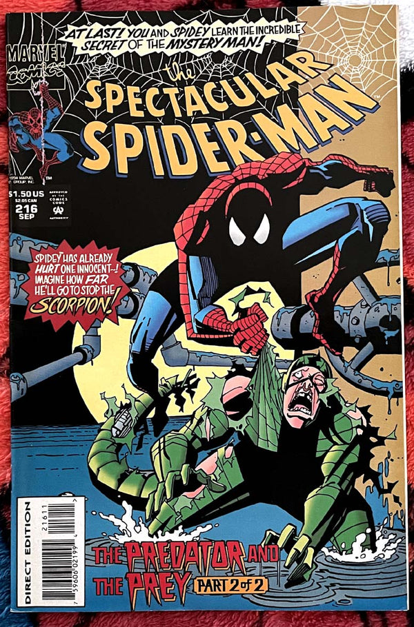 Peter Parker The Spectacular Spider-Man #216 F-VF