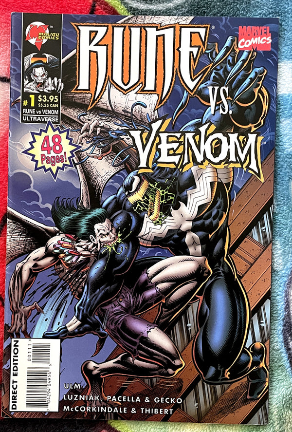 RUNE VS VENOM #1 NM- First Winged Symbiote Appearance