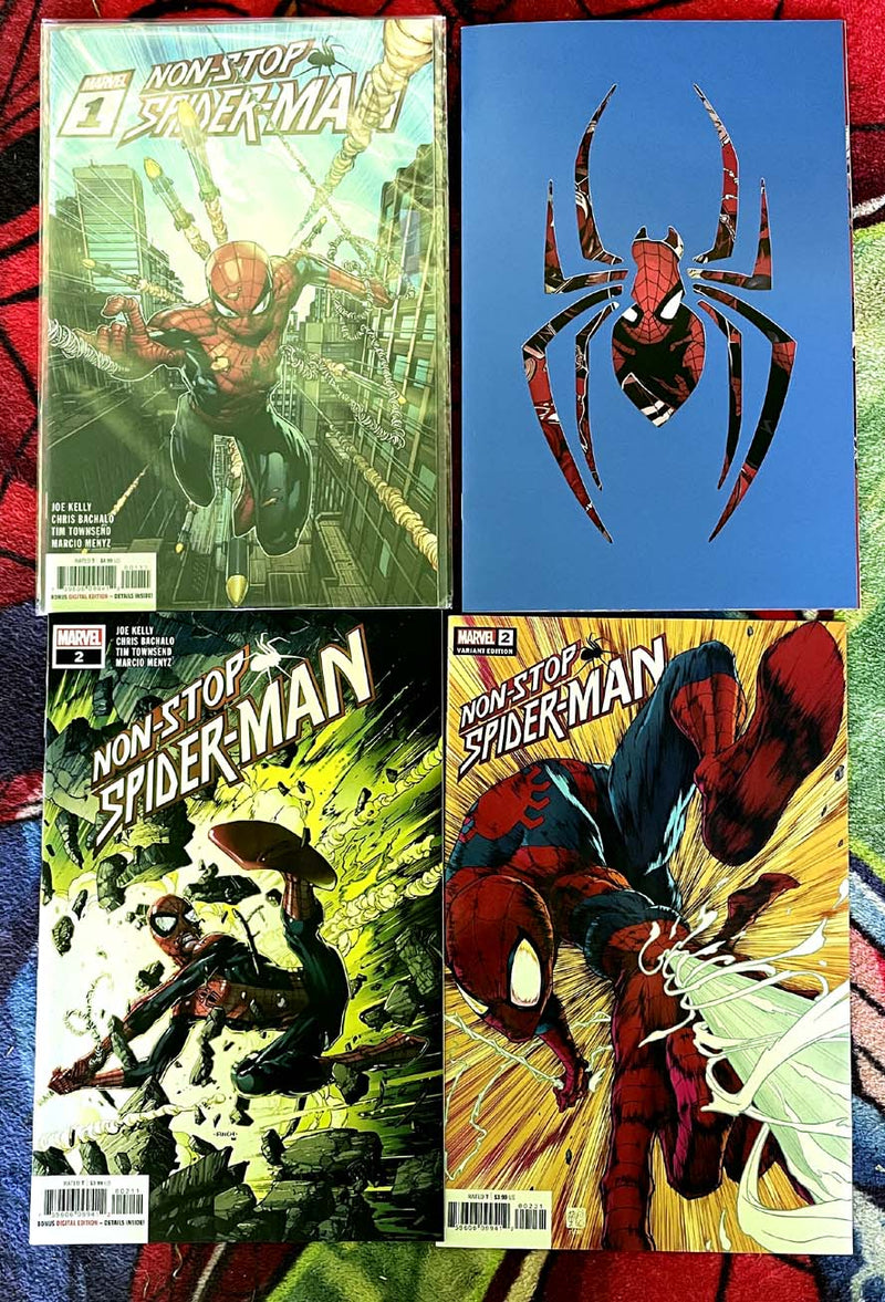 Non-Stop Spider-Man #1-5/#1 & 2 variant full run NM