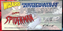 Wizard Spider-Man 1/2 VF with COA