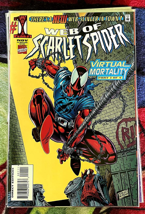 Web of, Amazing, Spectacular & Scarlet Spider #1 NM Virtual Mortality #1-4