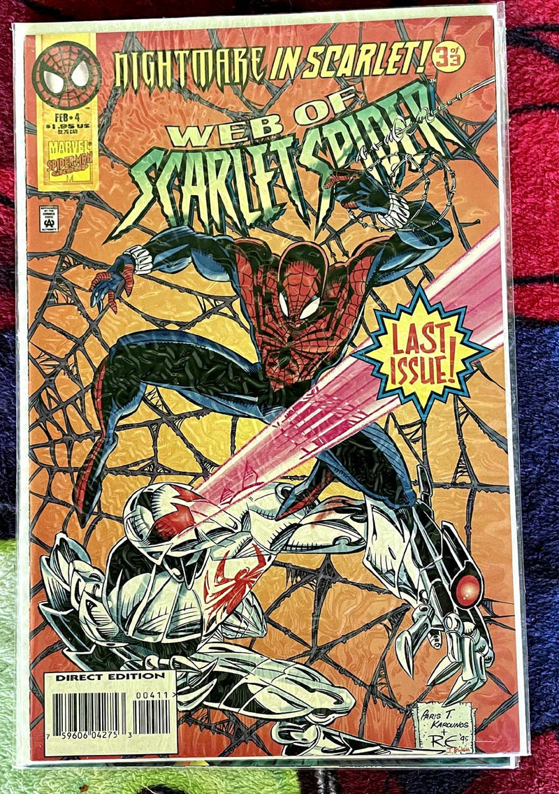 Web of Scarlet Spider #3 & 4 /New Warriors #17-Nightmare in Scarlet #1-3 full run  NM