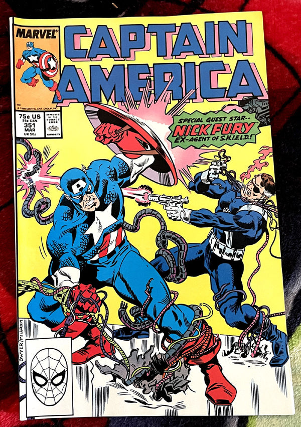 Captain America #351 Nick Fury F-VF