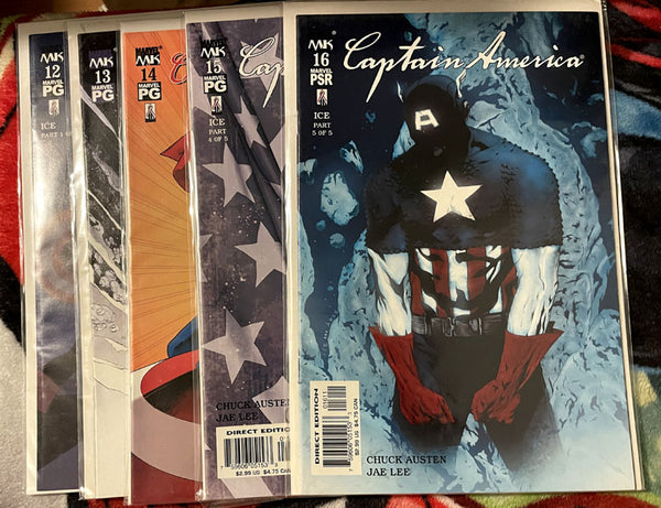 Captain America #12-16 VF-NM 5 part Ice Storyline
