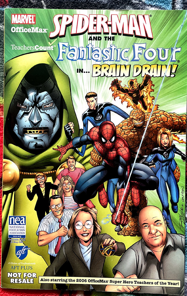 Spider-Man-Fantastic Four- Brain Drain- Teachers Count Office Max giveaway VF