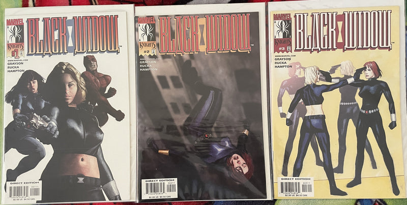 Avengers -MK Black Widow #1-3/Max #2 & 3  VF-NM