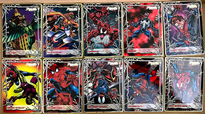 Spider-Man 20 Metallic Impressions Collectors Cards with COA