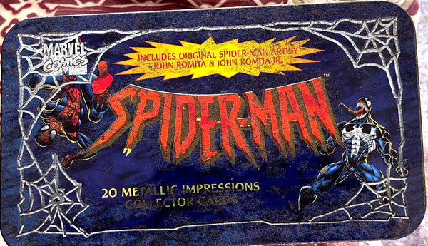 Cartes de collection Spider-Man 20 Metallic Impressions avec COA