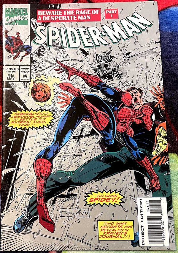 Spider-Man #46 silver cover variant VF-NM