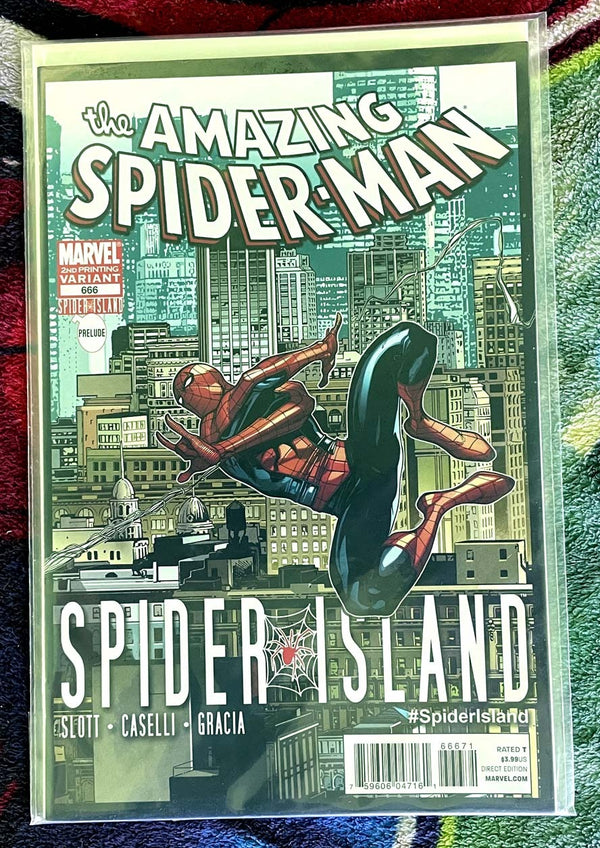 The Amazing Spider-Man #666 Spider Island 2nd Print Variant NM