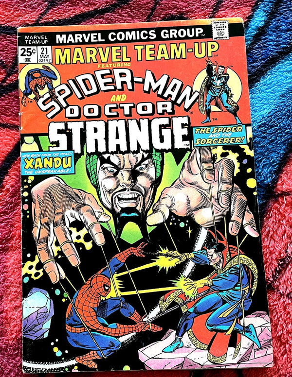 Marvel Team-Up v.1-#21, 50 & 76  Spider-Man and Dr Strange