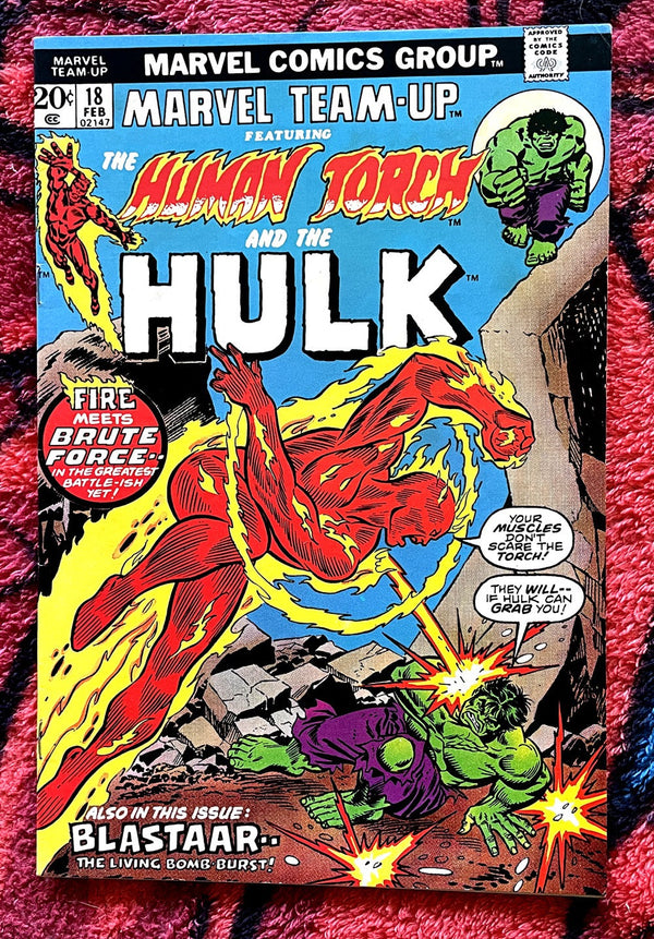 Marvel Team-Up v.1-#18 VF La Torche Humaine et Hulk