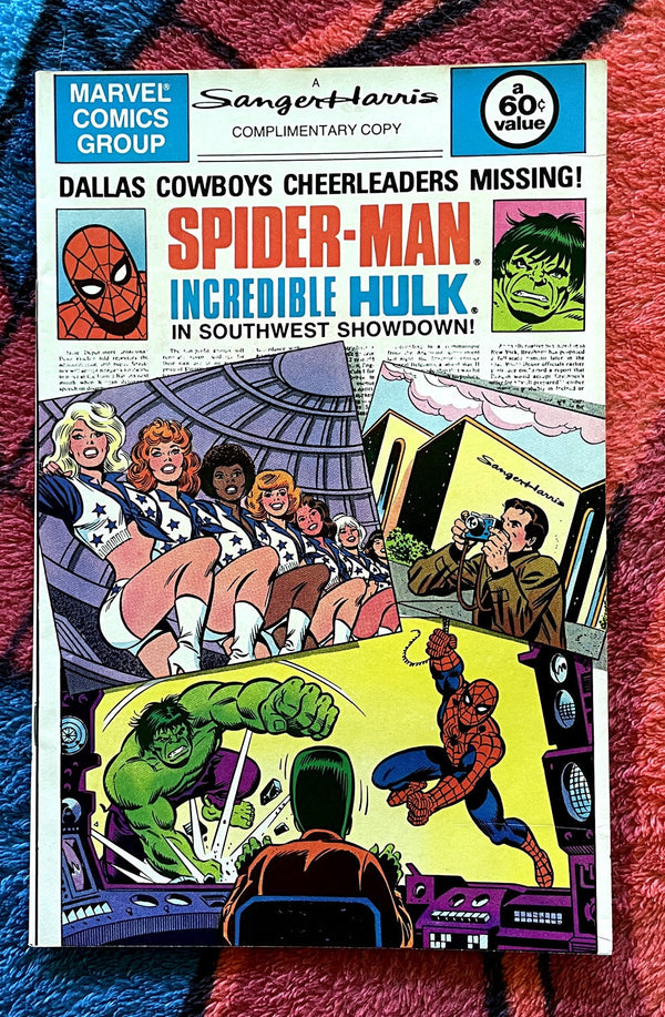 Spider-Man et l'incroyable Hulk Dallas Times Herald Cowboys 1982 VF