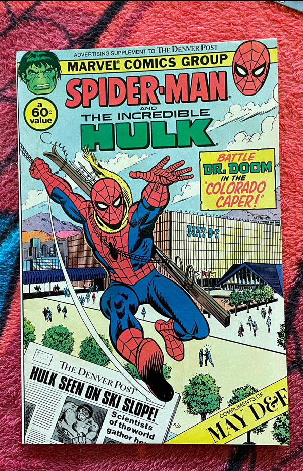 AMAZING SPIDER-MAN COLORADO CAPER #1 1982 GIVEAWAY PROMO PROMOTIONAL F-VF