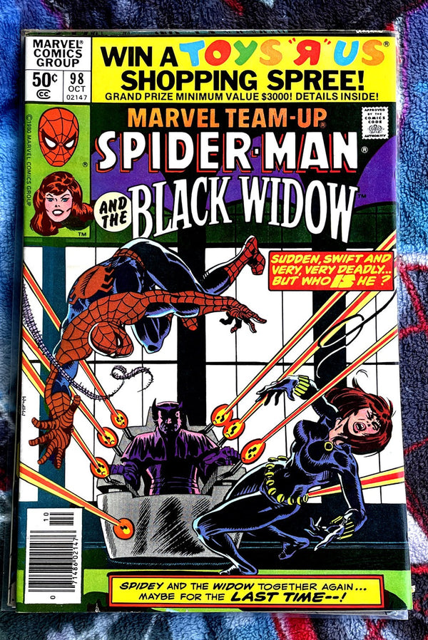 Marvel Team-Up #57, 85 & 98 ''Spider-Man and The Black Widow" VG-F-VF