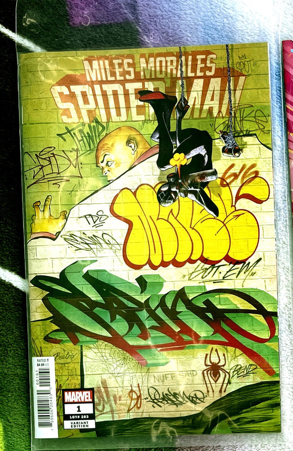 Miles Morales: Spider-Man #1,2, & 3 Graffiti variants NM