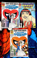 The Amazing Spider-Man Annuals 21 (les deux couvertures) + Marvel Saga 22 Wedding Issue VF