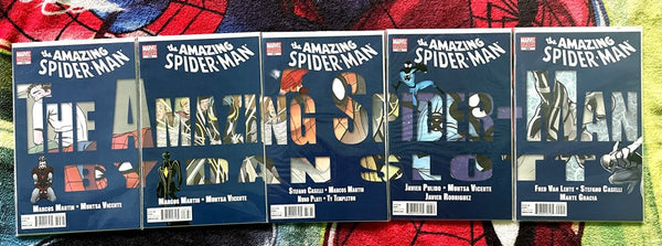 The Amazing Spider-Man #655-659 Variants full run complete lot  NM