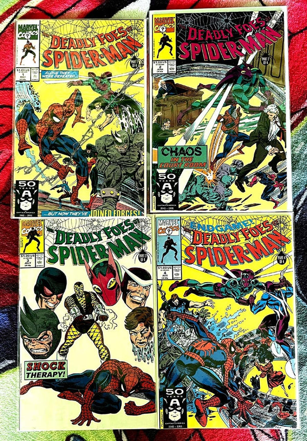 The Deadly Foes of Spider-Man #1-4 full run NM