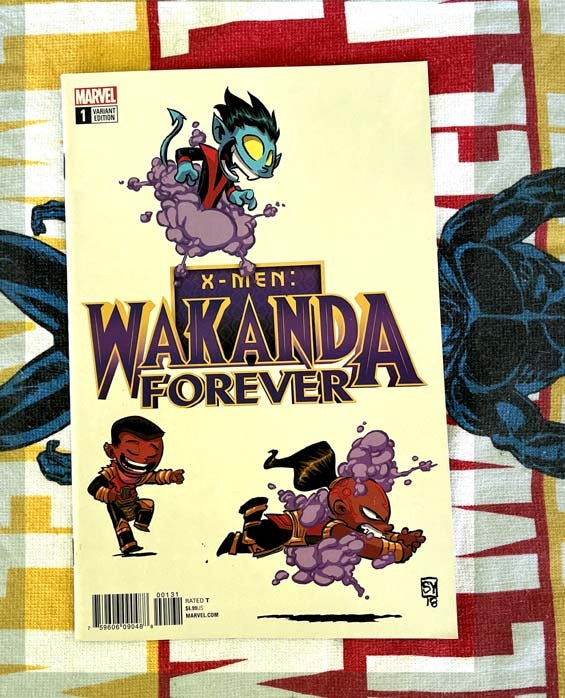 X-Men-Wakanda Forever #1 Variant NM Skottie Young