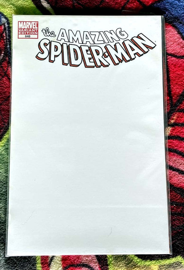 The Amazing Spider-Man #648 Blank Sketch Variant NM