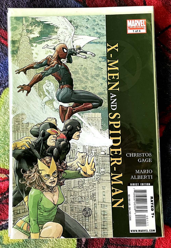 Série complète X-Men et Spider-Man #1-4 NM