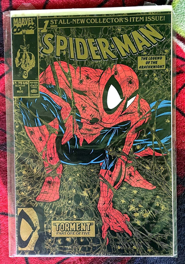 Spider-Man #1 NM 1990 Marvel Todd Mcfarlane Gold Edition 2nd Print Variant