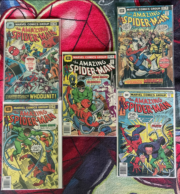 The Amazing Spider-Man #155,156,157,158 & 159 -30 cents variants