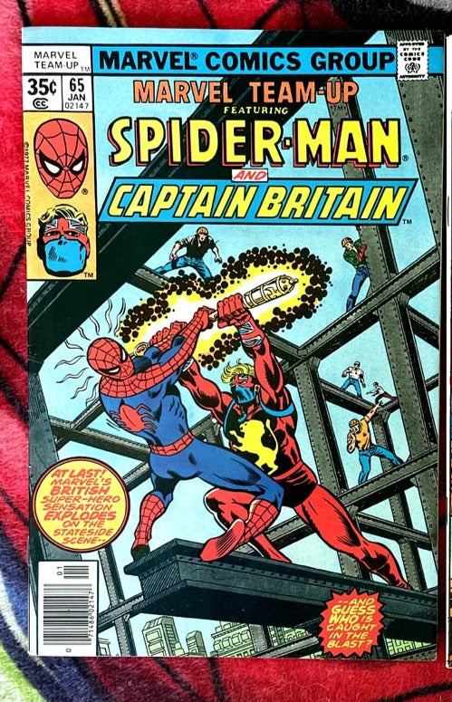 Marvel Team-Up #65 & 66 1st App Captain Britain F-VF