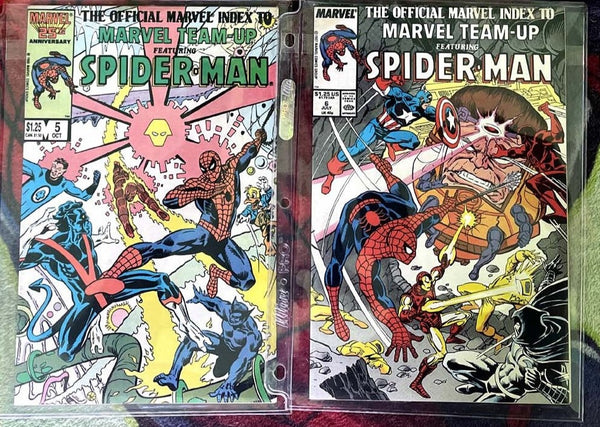 The Official Marvel Index To MARVEL TEAM-UP Featuring SPIDER-MAN #5 & 6 VF